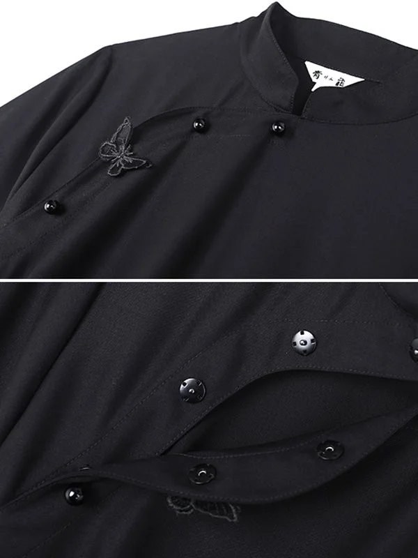 Vintage Asymmetric Buttoned Half Sleeves Cheongsams&Dress - Image 6