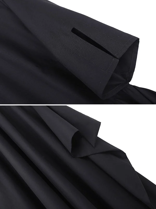 Vintage Asymmetric Buttoned Half Sleeves Cheongsams&Dress - Image 10