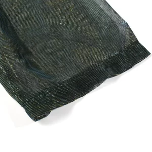 Simple Sheer Shimmer Three Quarter Sleeve Shirt Dress