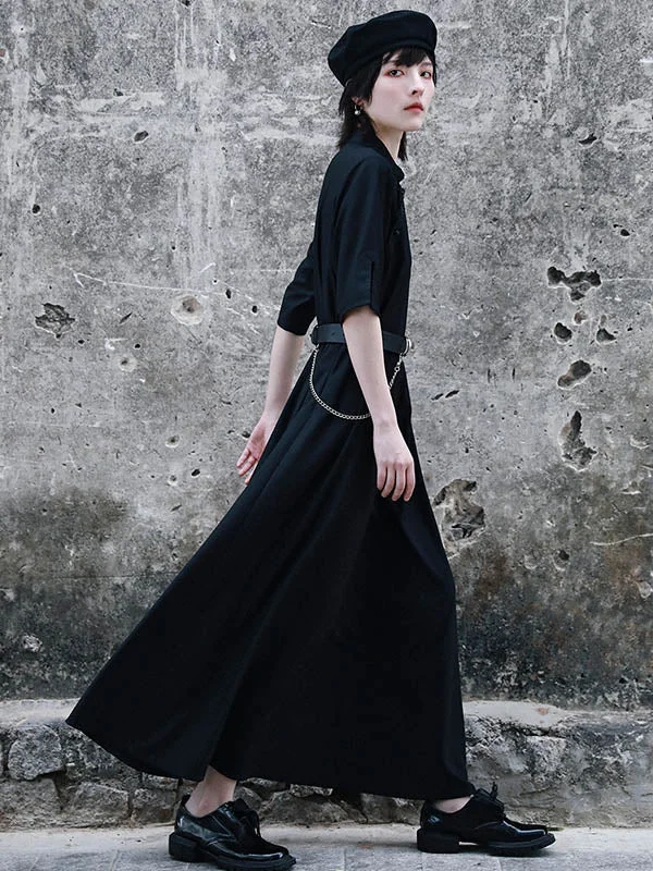 Vintage Asymmetric Buttoned Half Sleeves Cheongsams&Dress - Image 3