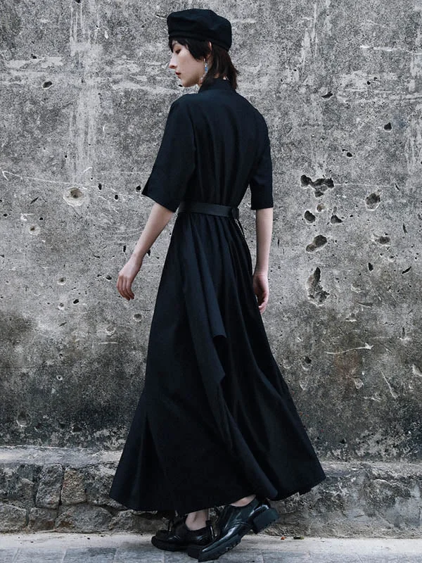 Vintage Asymmetric Buttoned Half Sleeves Cheongsams&Dress - Image 7